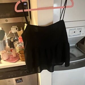 Black Spaghetti Strap Top brand new from Nordstrom size xl